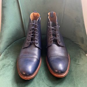 NEW Navy Taft Dress Boots - Size 44 EU